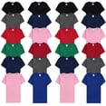 thumbnail image 1 of SOCKS'NBULK 24 Pack of Womens T-Shirts in Bulk, Cotton Blend Crew Neck Scoop Short Sleeve Tees Assorted Colors Bulk, 1 of 7