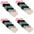 thumbnail image 1 of SOCKS'NBULK 24 Pack of Womens Underwear Panties in Bulk, Wholesale Ladies Brief Underpants, Homeless Charity Donation Multipacks (Assorted, X-Large), 1 of 7