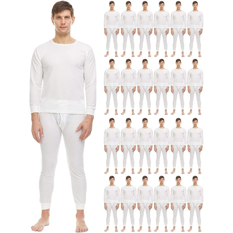 White thermal underwear hot sale