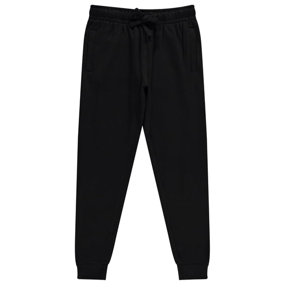 SOCKS'NBULK 3 Pack of Womens Jogger Fleece-Lined Sweatpants, Bulk Comfy Joggers with Ribbed Cuffs, Bulk Soft Jogger Pants for Women, Color Black, Size Large