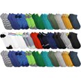 thumbnail image 1 of 30 Pairs Low Cut Ankle Socks for Women Girls Boys Men, Bulk Pack, Fun Cute, Patterned Colorful Soft (30 Pairs Assorted (Boys)), 1 of 3