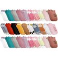thumbnail image 1 of 30 Pairs Low Cut Ankle Socks for Women Girls Boys Men, Bulk Pack, Fun Cute, Patterned Colorful Soft (30 Pairs Assorted (Girls)), 1 of 3