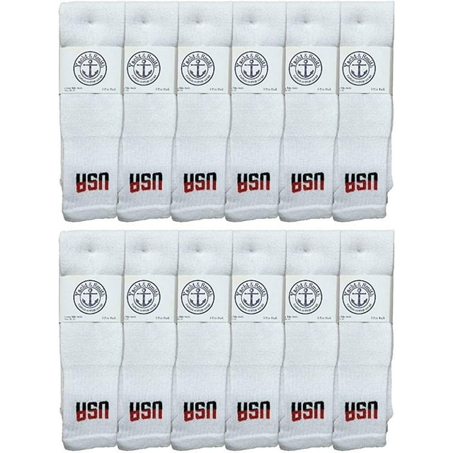 SOCKS'NBULK 32 Inch Wholesale Men's Long Tube Socks, Cotton Big And