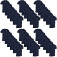 thumbnail image 1 of SOCKS'NBULK 36 Pack Mens Cotton Crew Neck Short Sleeve Casual T-Shirts Navy Blue Color Lightweight Bulk Pack (Navy Blue, 6X-Large), 1 of 3