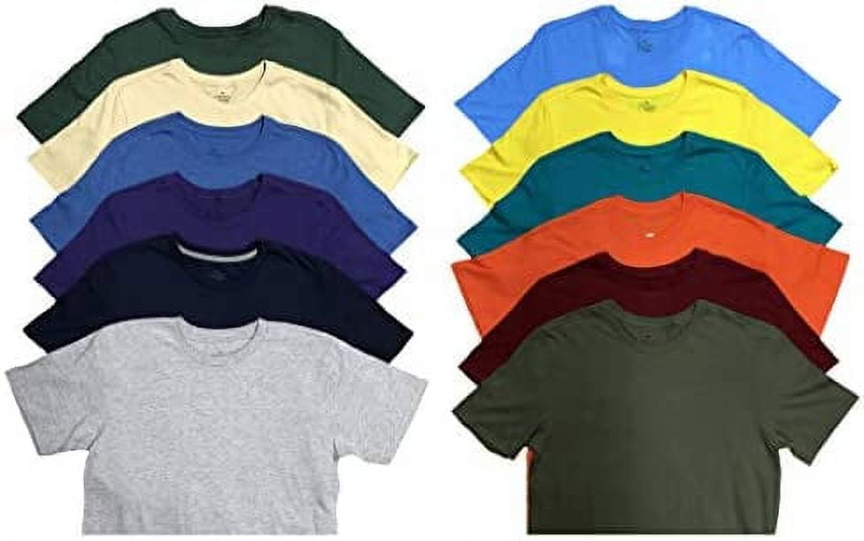 SOCKS'NBULK 36 Pack of Mens Irregular Plus Size Tshirts, Big & Tall, Bulk Tees, Wholesale Colorful Packs
