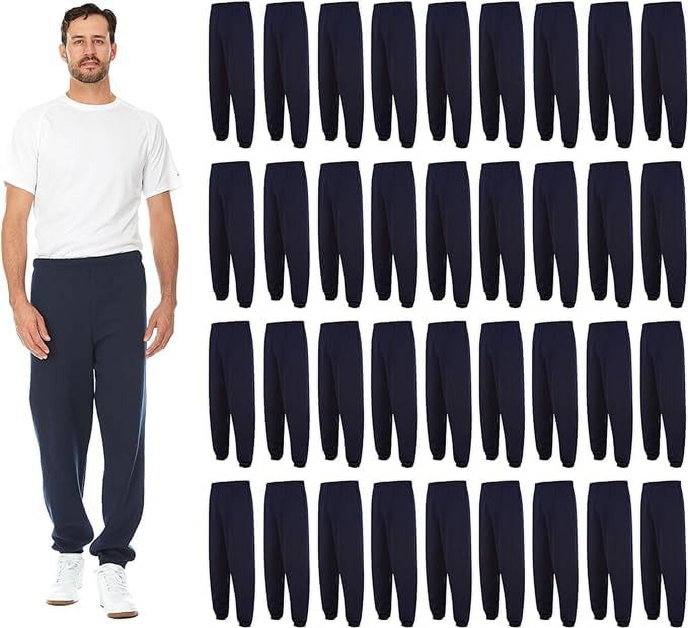 SOCKS NBULK 36 Pack of Wholesale Mens Jogger Sweatpants Homeless Shelter Donation Case Comfy Bulk Joggers for Men Walmart