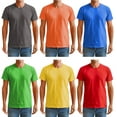 thumbnail image 1 of SOCKS'NBULK 6 Pack Men’s Cotton T-Shirt Bulk Packs, Big Tall Short Sleeve Lightweight Tees for Men, 1 of 7