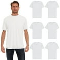 thumbnail image 1 of SOCKS'NBULK 6 Pack Men's Cotton T-Shirt Bulk Packs, Big Tall Short Sleeve Lightweight Tees for Men, 1 of 6
