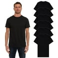 thumbnail image 1 of SOCKS'NBULK 6 Pack Men's Solid Colors Cotton T-Shirts Short Sleeve Lightweight Tees, Bulk (Black, X-Large, x_l), 1 of 7