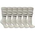 thumbnail image 1 of SOCKS'NBULK 6 Pair Of Womens Cotton Extra Heavy Slouch Sock, Boot Socks, 1 of 6