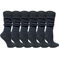 thumbnail image 1 of SOCKS'NBULK 6 Pairs Womens Scrunched Slouch Socks, Cotton Boot Socks Bulk Pack, 1 of 5