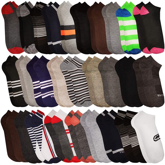 SOCKS'NBULK 60 Pair Mens Low Cut Socks Thin Comfortable Lightweight Breathable Wholesale Bulk Sport Socks,10-13