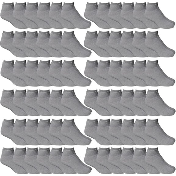SOCKS'NBULK 60 Pairs Wholesale Bulk Sport Cotton Unisex Crew, Ankle, Tube Socks, Men Woman Children