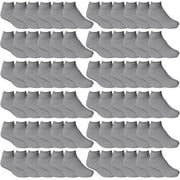 SOCKSNBULK 60 Pairs Wholesale Bulk Sport Cotton Unisex Crew, Ankle, Tube Socks, Men Woman Children