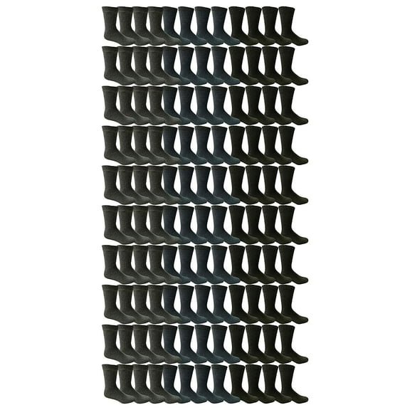 SOCKS'NBULK 60 Pairs Wholesale Bulk Sport Cotton Unisex Crew, Ankle, Tube Socks, Men Woman Children