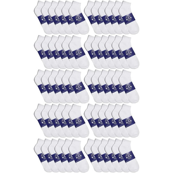 SOCKS'NBULK 60 Pairs Wholesale Bulk Sport Cotton Women's Crew, Ankle, Tube Socks, 9-11 (Womens Gray)