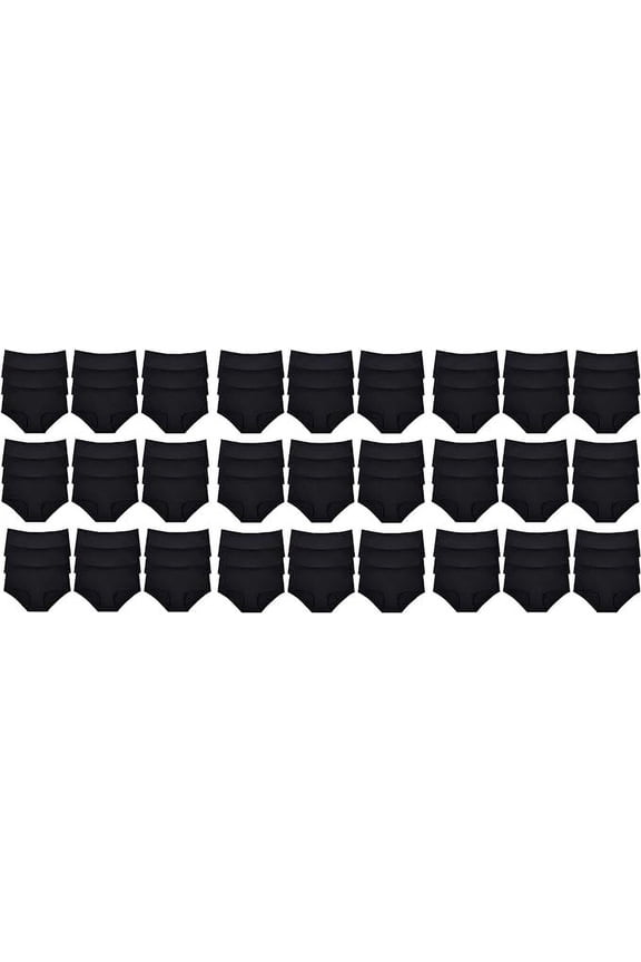 81 Packs Womens 95% Cotton Soft Underwear Panties Briefs in Bulk, Size X-Large