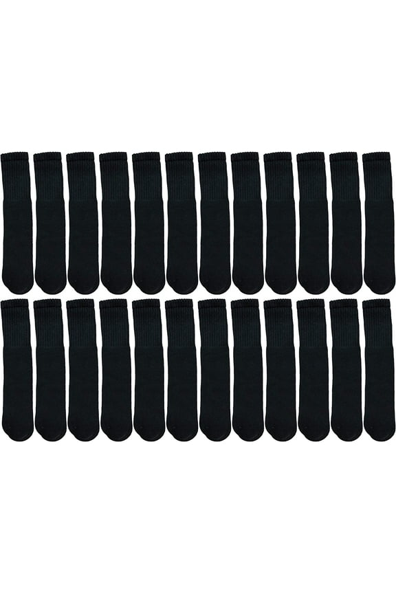 Big And Tall Mens Athletic Cotton Tube Socks, Wholesale Bulk Pack Referee Socks - King Size, by SOCKS’NBULK