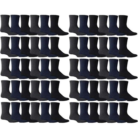 SOCKS'NBULK Cotton Thermal Crew Socks, Men Women, Warm Thick Boot Sock, Bulk