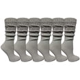 thumbnail image 1 of SOCKS'NBULK EXTRA THICK Slouch Socks for Women, Extra Heavy Slouchy Ladies Cotton Crew Boot Socks, 1 of 7