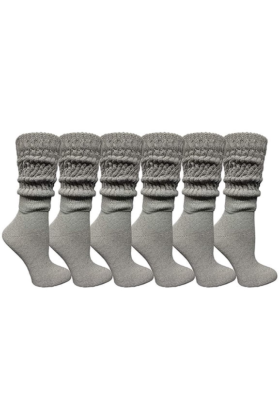 EXTRA THICK Slouch Socks for Women, Extra Heavy Slouchy Ladies Cotton Crew Boot Socks