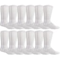 thumbnail image 1 of SOCKS'NBULK King Size Cotton Diabetic Crew & Ankle Socks, Big & Tall Mens Diabetes Sock, Bulk Value Pack, 1 of 3