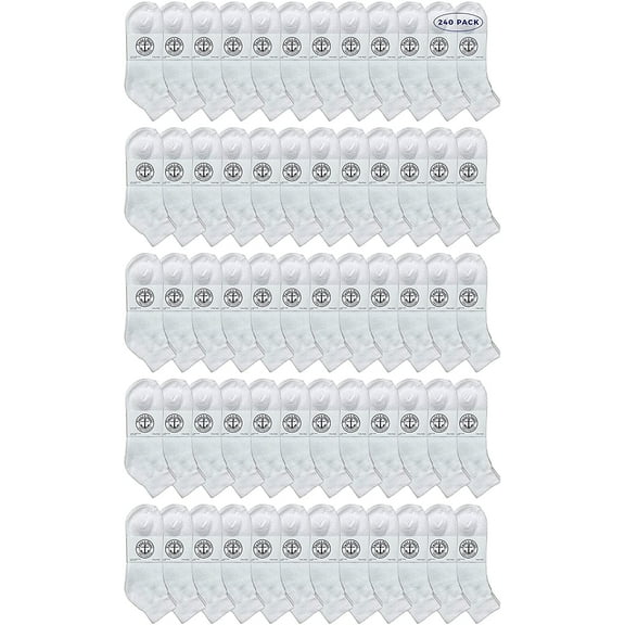 SOCKS'NBULK King Size Quarter Ankle Sock, Cotton, Big And Tall Extra Large Feet, Bulk Wholesale Socks Size 13-16