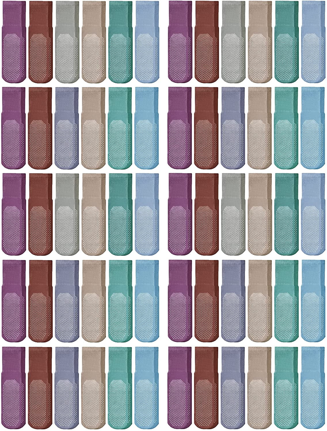 SOCKS'NBULK Loose Fit Gripper Bottom Diabetic NonSkid Slipper Black