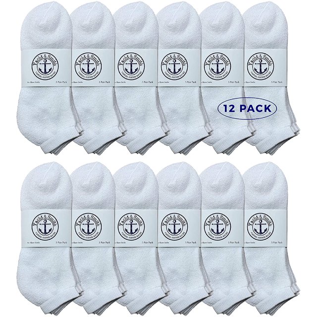 SOCKS'NBULK Men's Wholesale Bulk No Show Ankle Socks, Big And Tall