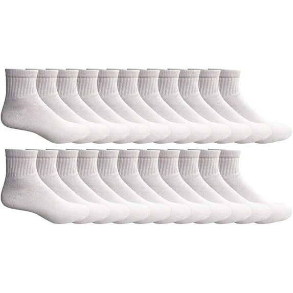 SOCKS'NBULK Mens Ankle Wholesale Bulk Pack Athletic Sports Socks, by SOCKS'NBULK - Many Colors, King Size (Mens 13-16)