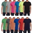 thumbnail image 1 of SOCKS'NBULK Mens Cotton Crew Neck Short Sleeve T-Shirts Mix Colors Bulk (12 Pack Mix, 5X-Large), 1 of 6