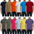 thumbnail image 1 of SOCKS'NBULK 12 Pack Mens Cotton Crew Neck Short Sleeve T-Shirts Mix Colors Bulk (2X-Large), 1 of 6