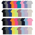 thumbnail image 1 of SOCKS'NBULK Mens Cotton Crew Neck Short Sleeve T-Shirts Mix Colors Bulk (36 Pack Mix, Large), 1 of 7