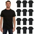 thumbnail image 1 of SOCKS'NBULK Mens Cotton Crew Neck Short Sleeve T-Shirts Mix Colors Bulk Pack (12 Pack), 1 of 7