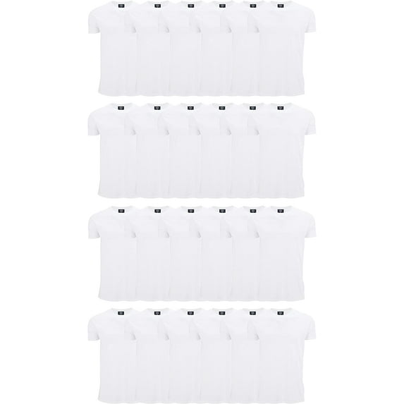 SOCKS'NBULK Mens Cotton Crew Neck Short Sleeve T-Shirts Mix Colors Bulk Pack