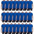 thumbnail image 1 of SOCKS'NBULK Mens Cotton Crew Neck Short Sleeve T-Shirts Mix Colors Bulk Pack, 1 of 7