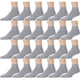 thumbnail image 1 of SOCKS'NBULK Mens Cotton No Show Socks, Soft Sports Socks In Bulk, King Size 10-13 (Gray, 24), 1 of 1