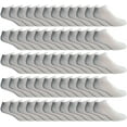 thumbnail image 1 of SOCKS'NBULK Mens Cotton No Show Socks, Soft Sports Socks In Bulk, King Size 10-13 (White, 240), 1 of 5