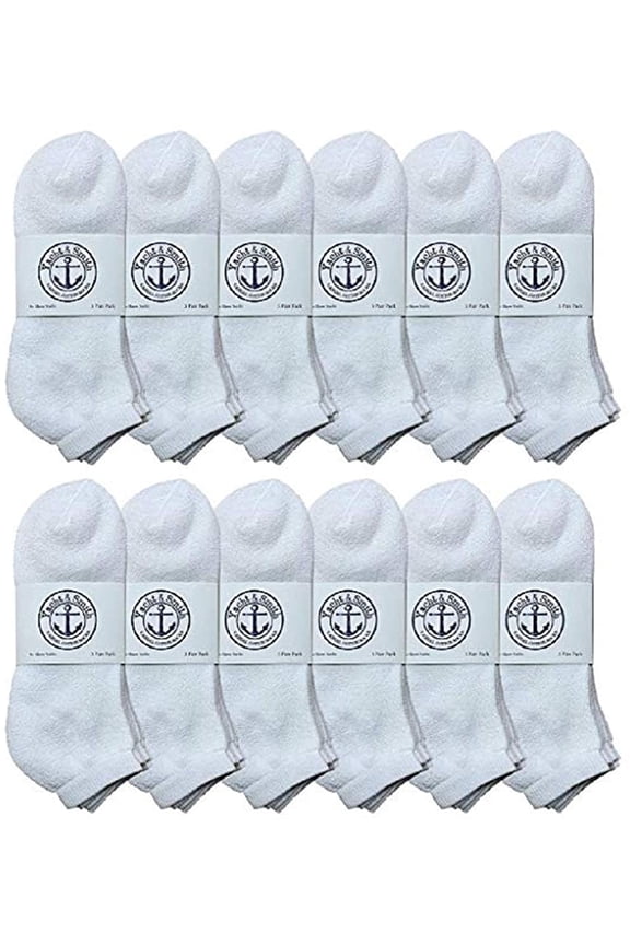 Mens Cotton No Show Socks, Soft Sports Socks In Bulk, King Size 13-16 (Gray, 24)