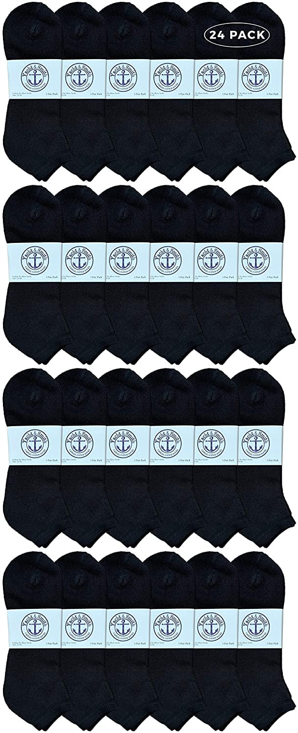 SOCKS'NBULK Mens Wholesale Bulk No Show Ankle Socks, Big And Tall Cotton Sport Athletic Sock Size 13-16