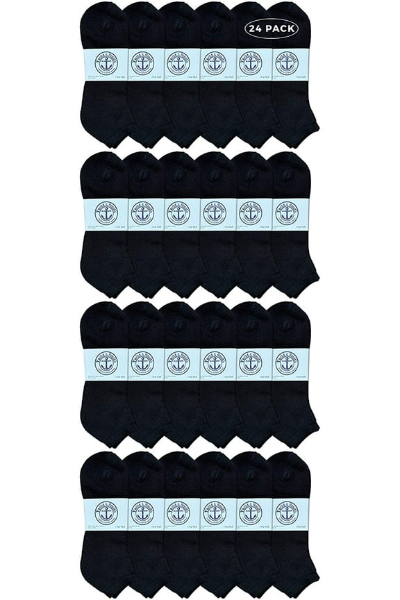 Mens Wholesale Bulk No Show Ankle Socks, Big And Tall Cotton Sport Athletic Sock Size 13-16