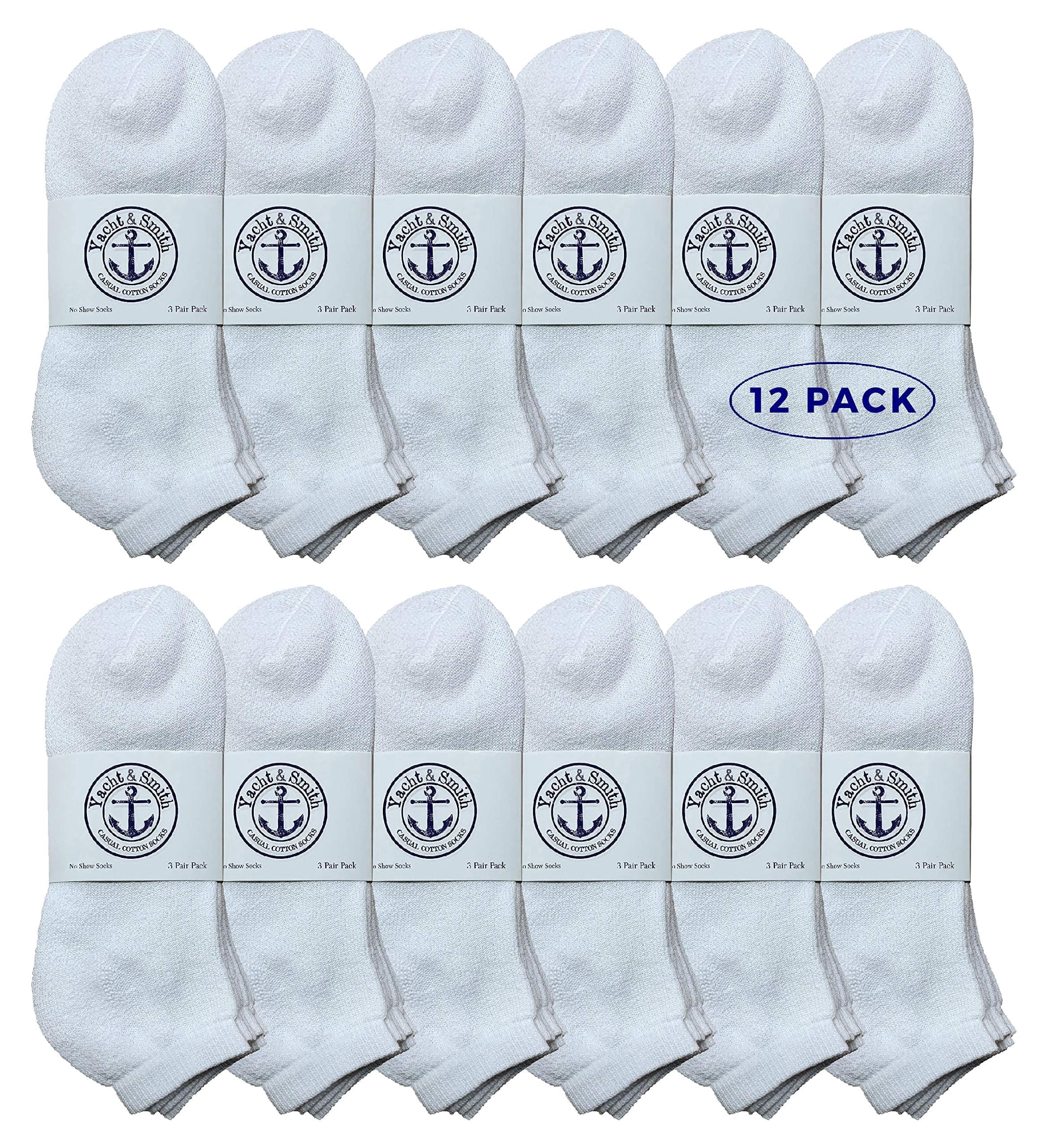 SOCKS'NBULK Mens Wholesale Bulk No Show Ankle Socks, Big And Tall Cotton Sport Athletic Sock Size 13-16