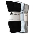 thumbnail image 1 of SOCKS'NBULK Mens Wholesale Cotton Crew Socks - Assorted Color Sport Socks For Men - 10-13 - 12 Pack, 1 of 2