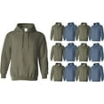 thumbnail image 1 of SOCKS'NBULK Mens Wholesale Hoodie Sweatshirts, Cotton Blend, Bulk Adults Hoodies Sweatshirt 12 PACK ASSORTED SIZE XL, 1 of 7