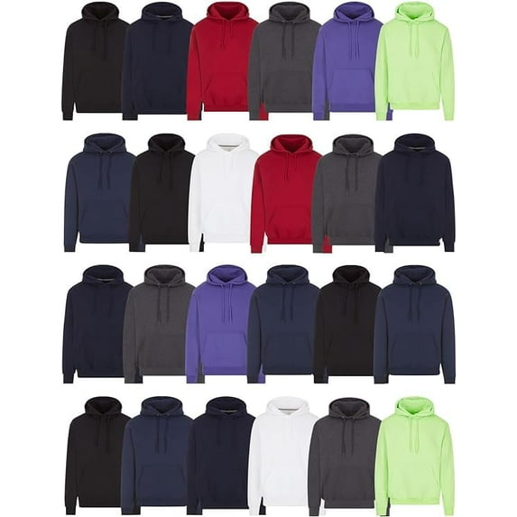 SOCKS'NBULK Mens Wholesale Hoodie Sweatshirts, Cotton Blend, Bulk Adults Hoodies Sweatshirt