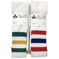 thumbnail image 1 of SOCKS'NBULK Mens Wholesale King Size Cotton Tube Socks - 24 Inch Striped Athletic Tube Socks - 13-16 - White - 240 Pack, 1 of 5