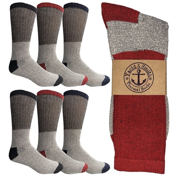 SOCKS'NBULK Mens Womens & Kids Thermal Boot Socks, Bulk Pack Thick Warm Winter Extreme Weather Socks