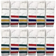 SOCKS'NBULK Mens & Womens Wholesale Bulk Cotton Tube Socks, Referee Style, by SOCKS'NBULK