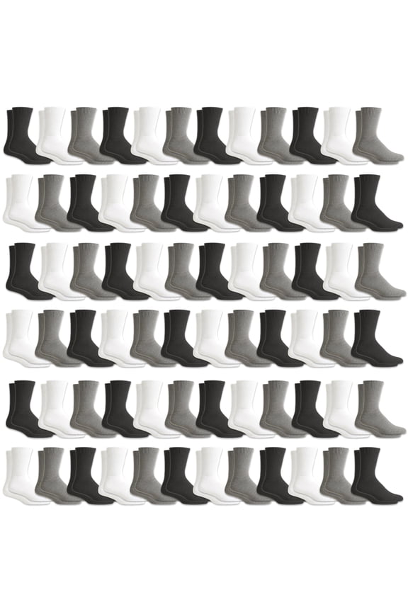 Mens and Womens Sports Crew Socks, Wholesale Bulk Pack Athletic Sock