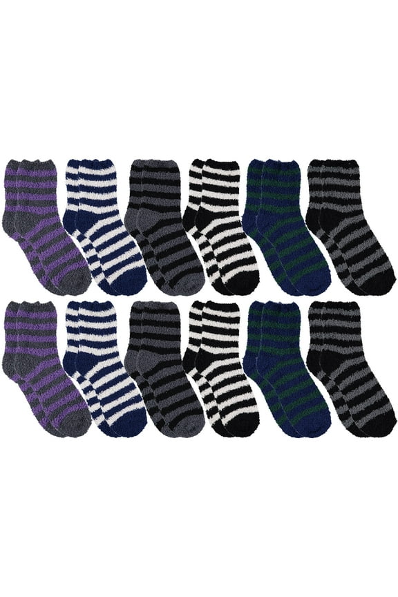 Mens and Womens Wholesale Bulk Warm And Cozy Fuzzy Socks, Colorful Winter Sock